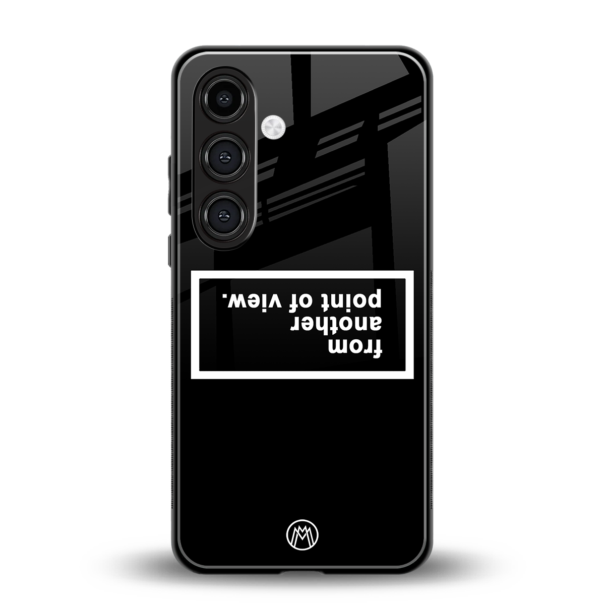 point of view black edition back phone cover | glass case for samsung galaxy s23 plus