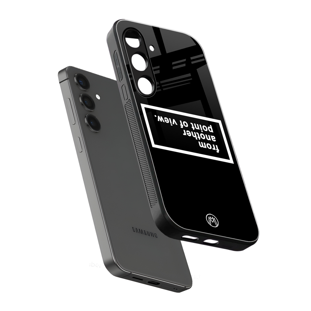 point of view black edition back phone cover | glass case for samsung galaxy s24 plus