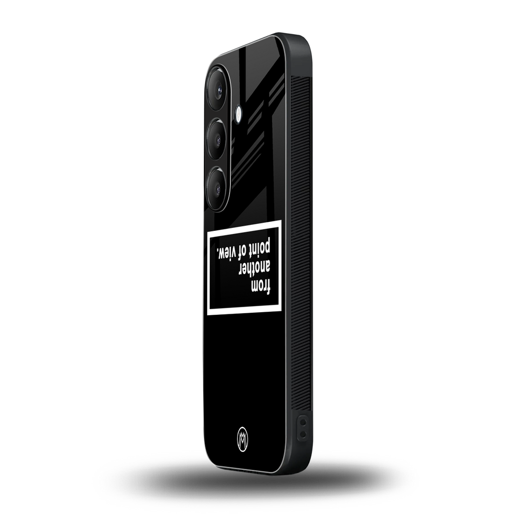 point of view black edition back phone cover | glass case for samsung galaxy s25 plus