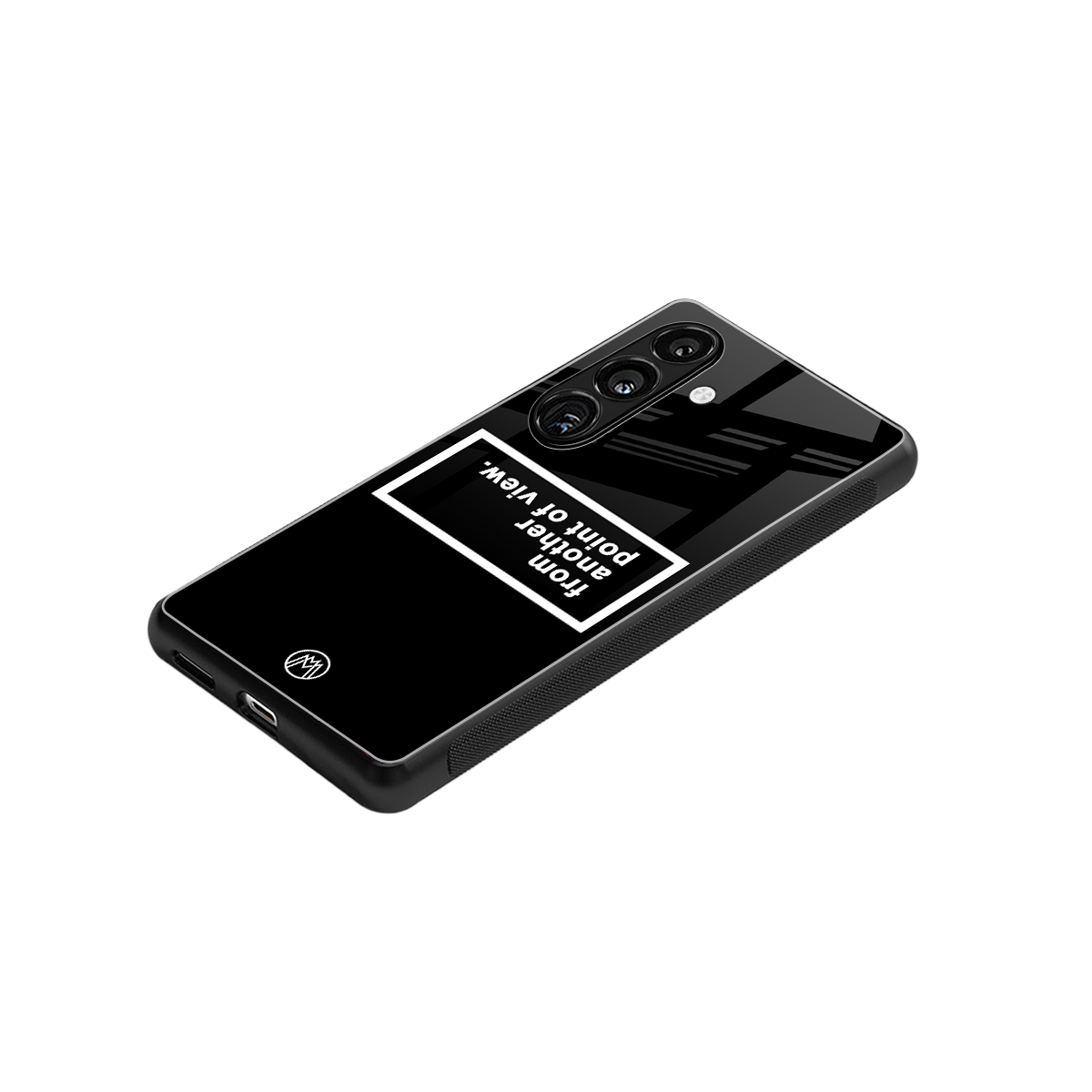 point of view black edition back phone cover | glass case for samsung galaxy s24 plus