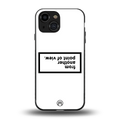 point of view white edition back phone cover | glass case for iphone 13 mini