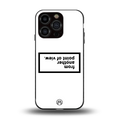 point of view white edition back phone cover | glass case for iphone 13 pro