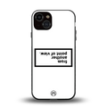 point of view white edition back phone cover | glass case for iphone 13