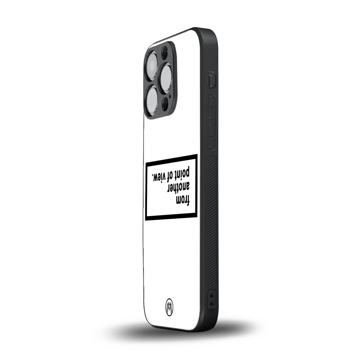 point of view white edition back phone cover | glass case for iphone 14 pro