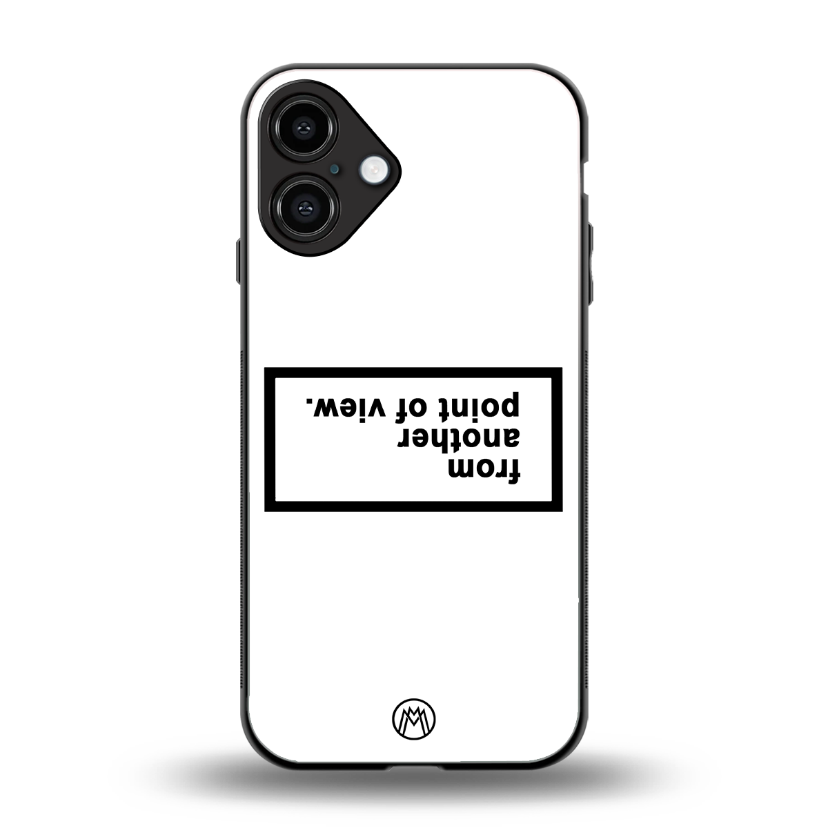 point of view white edition back phone cover | glass case for iphone 16 plus