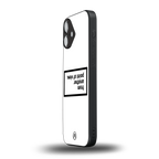 point of view white edition back phone cover | glass case for iphone 16 plus