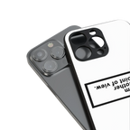 point of view white edition back phone cover | glass case for iphone 14 plus