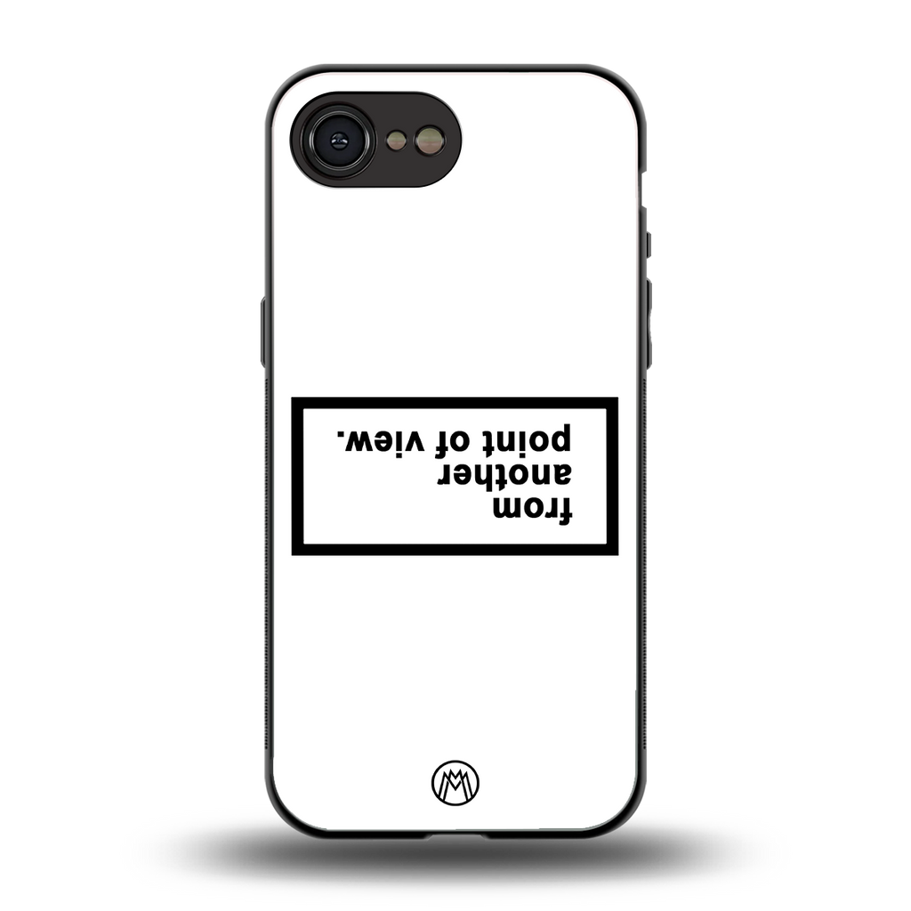 point of view white edition back phone cover | glass case for iphone 16e