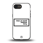 point of view white edition back phone cover | glass case for iphone 16e