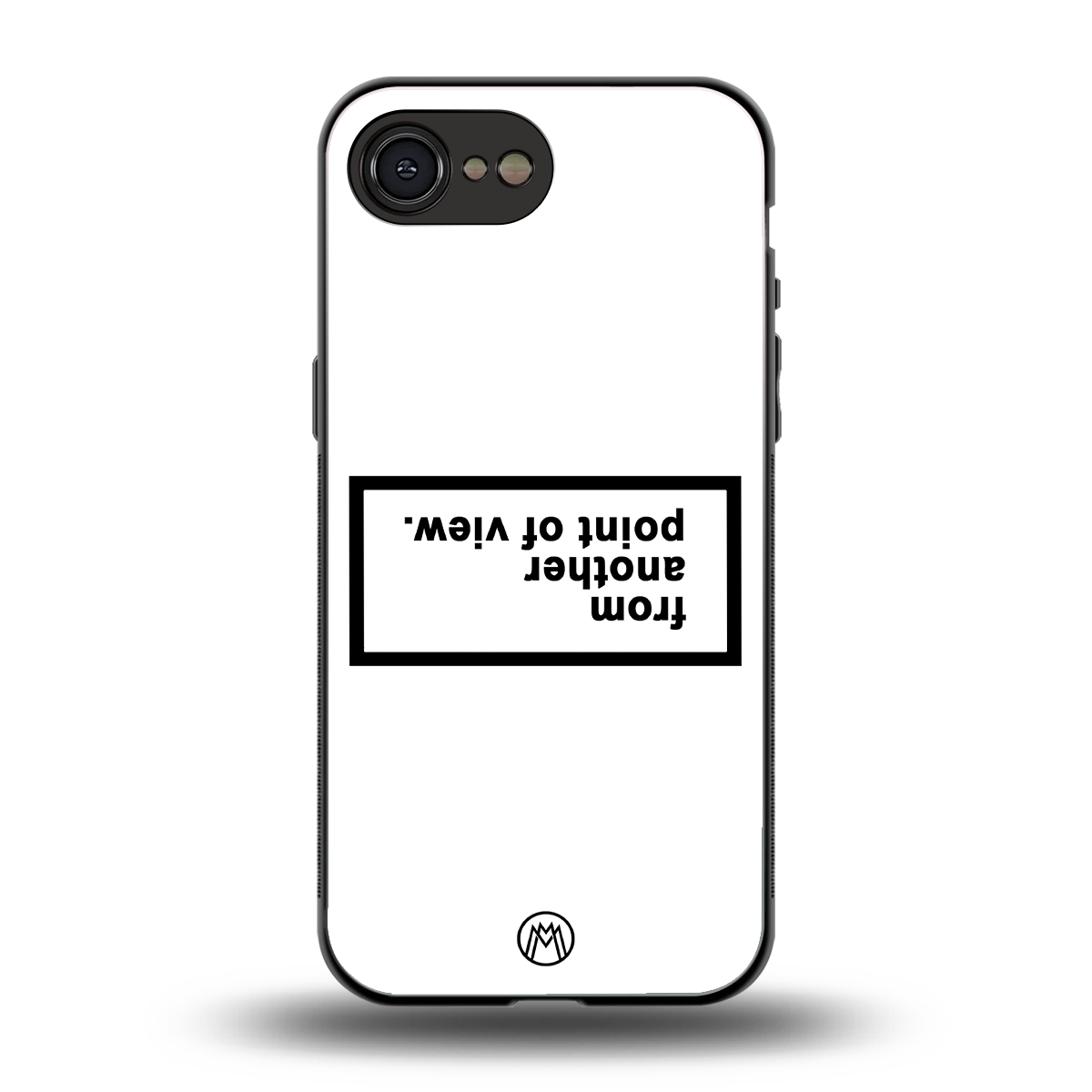 point of view white edition back phone cover | glass case for iphone 16e