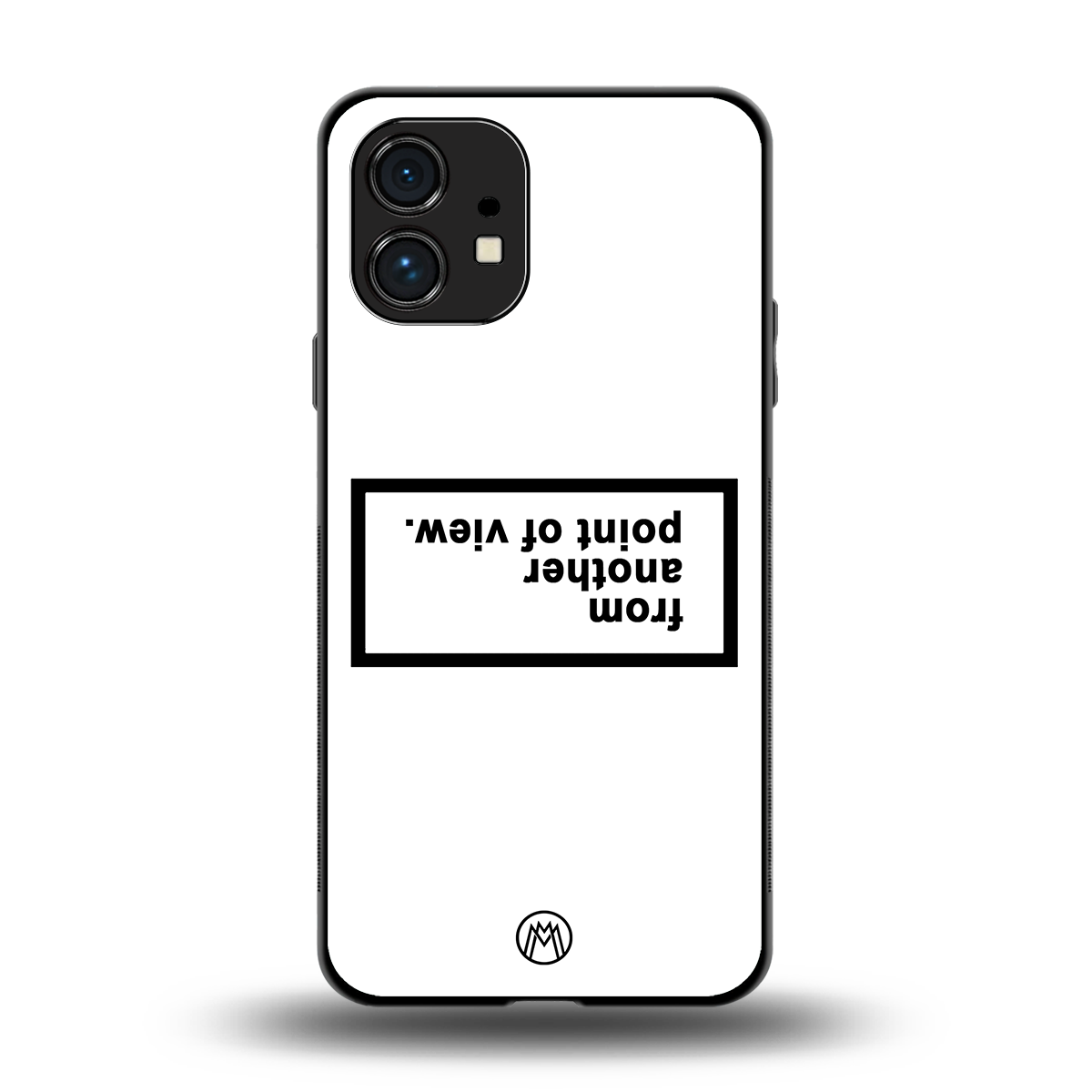 point of view white edition back phone cover | glass case for nothing phone 1