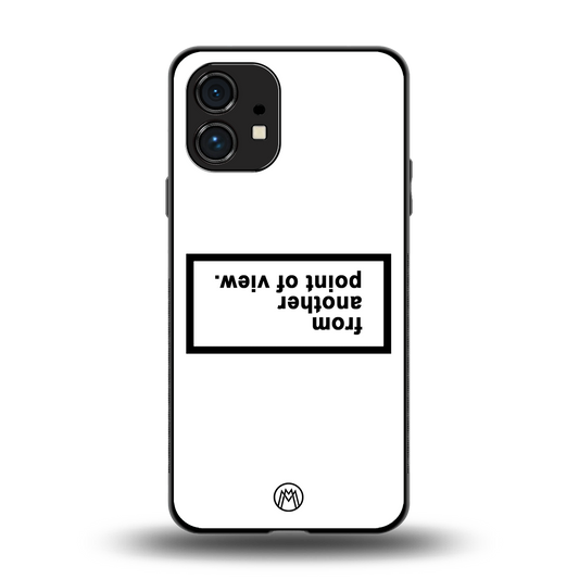 point of view white edition back phone cover | glass case for nothing phone 1