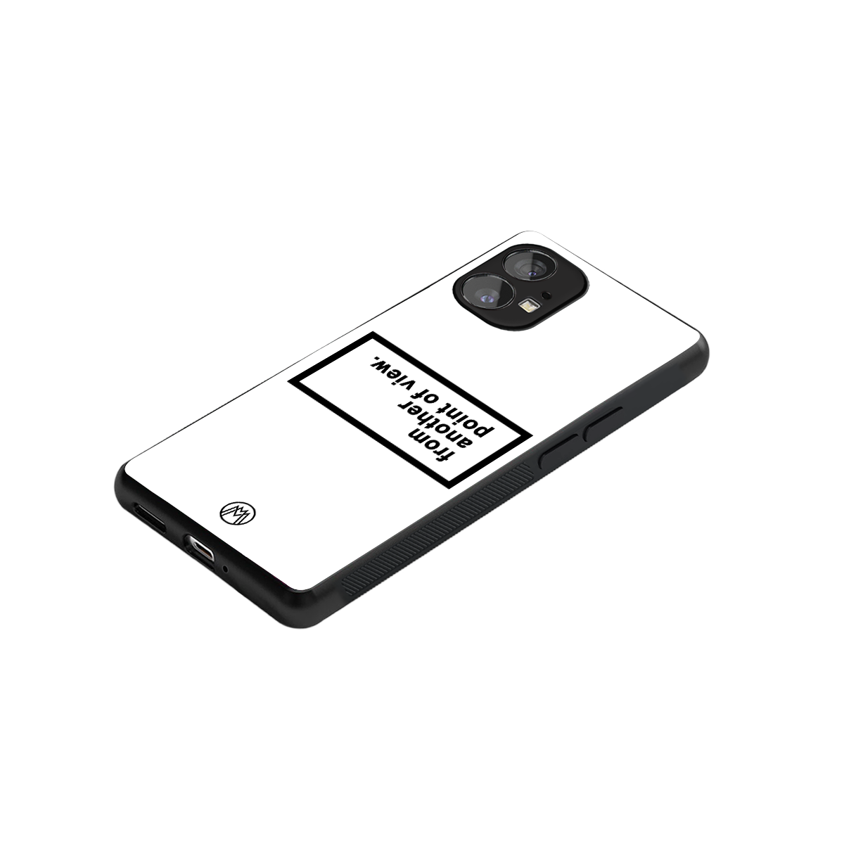 point of view white edition back phone cover | glass case for nothing phone 1