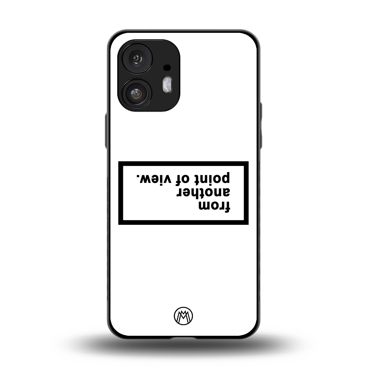 point of view white edition back phone cover | glass case for nothing phone 2