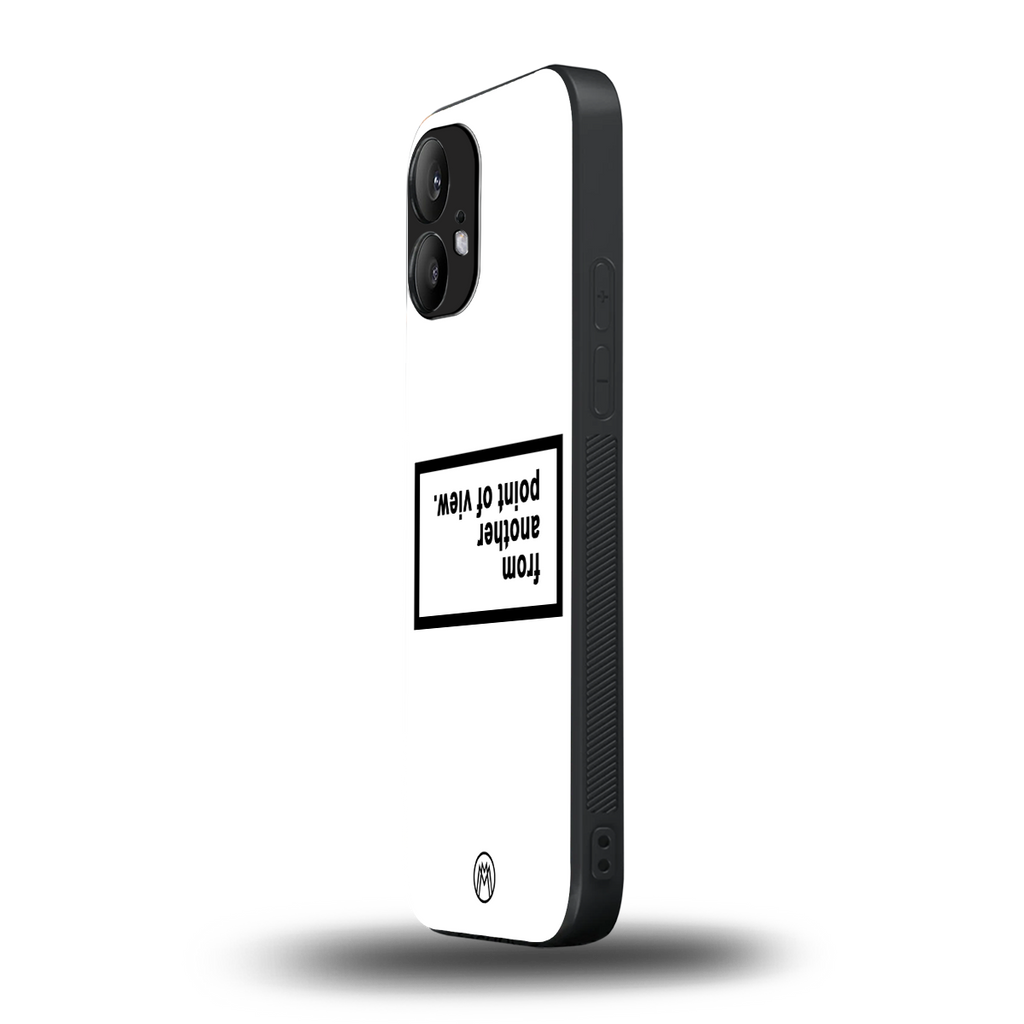 point of view white edition back phone cover | glass case for nothing phone 2