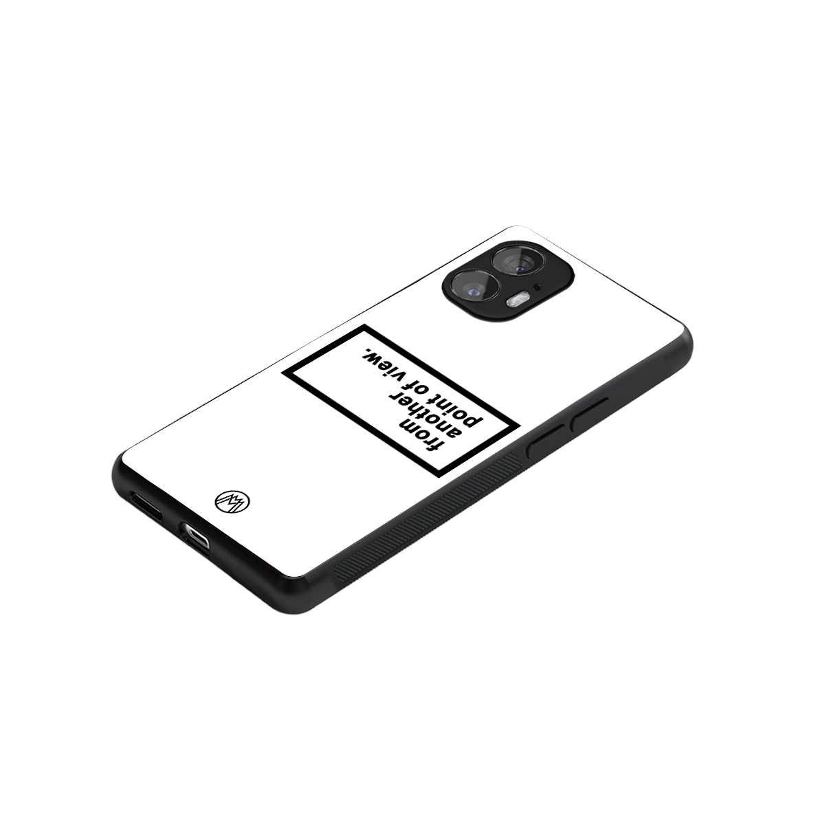 point of view white edition back phone cover | glass case for nothing phone 2