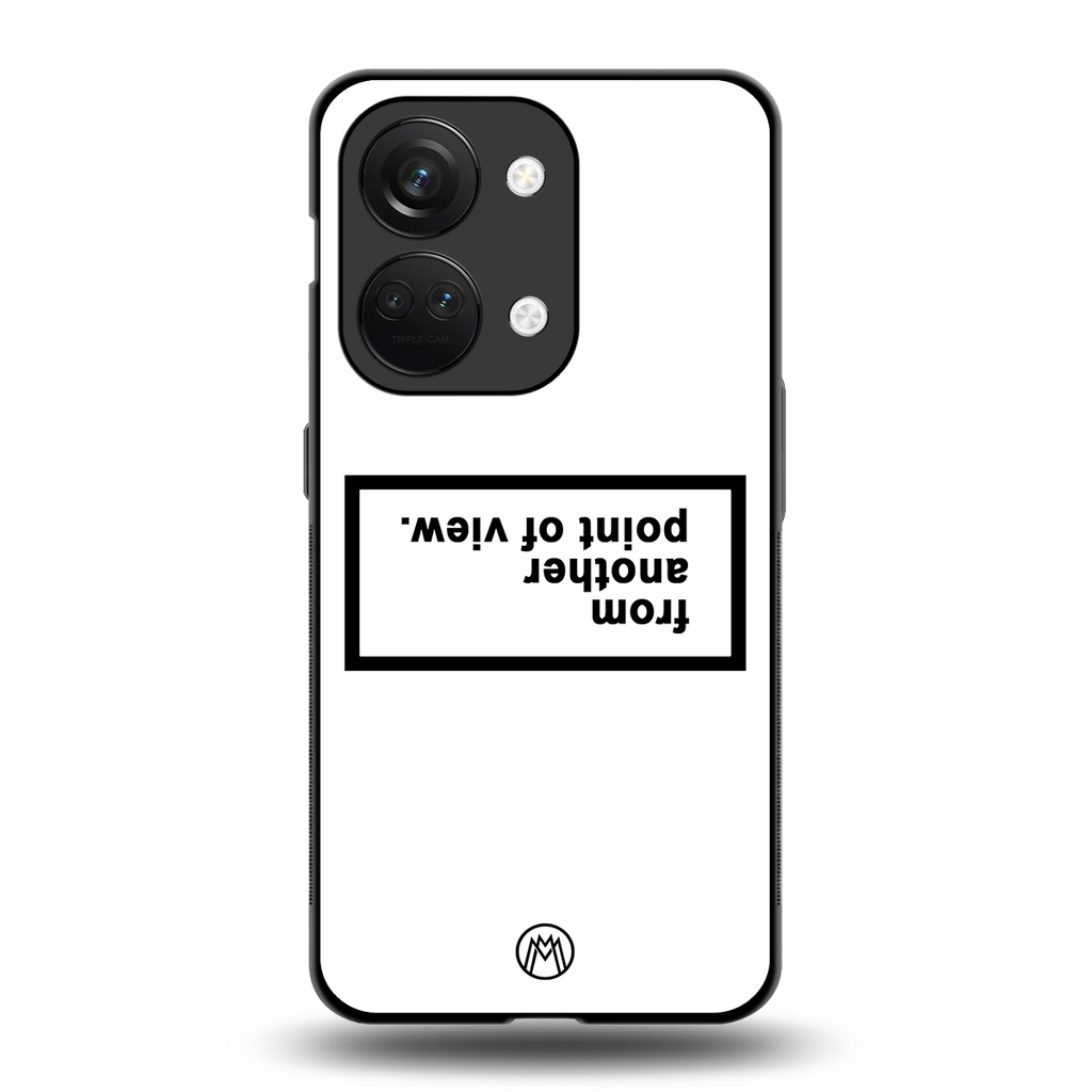 point of view white edition back phone cover | glass case for oneplus nord 3
