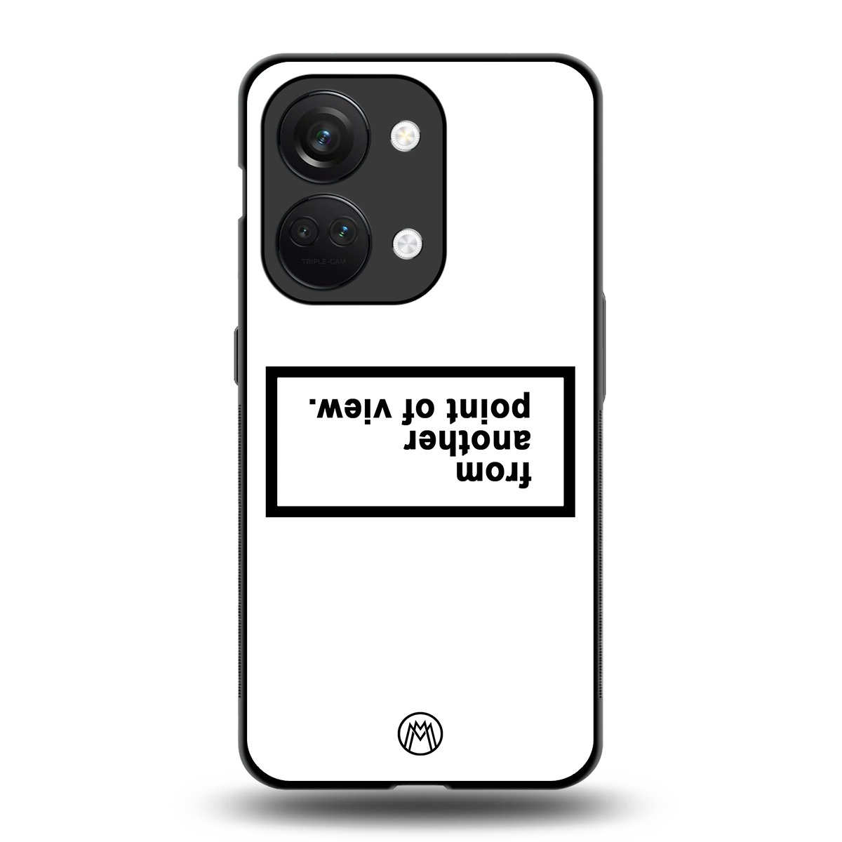 point of view white edition back phone cover | glass case for oneplus nord 3