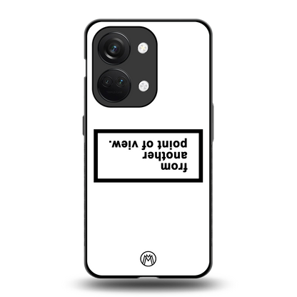 point of view white edition back phone cover | glass case for oneplus nord 3