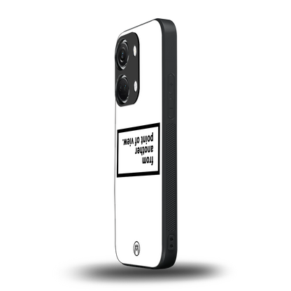 point of view white edition back phone cover | glass case for oneplus nord 3