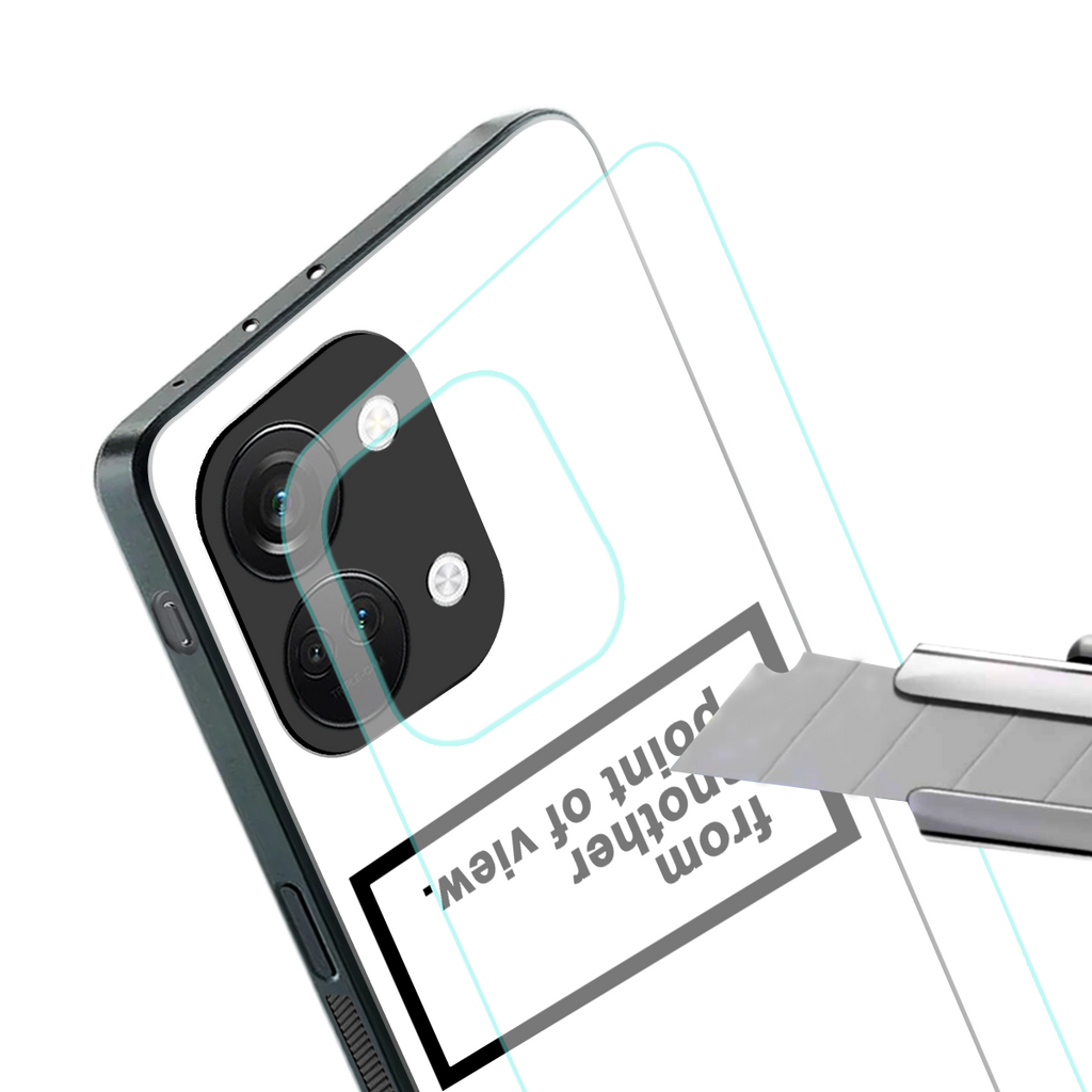 point of view white edition back phone cover | glass case for oneplus nord 3