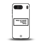 point of view white edition back phone cover | glass case for oneplus nord 4