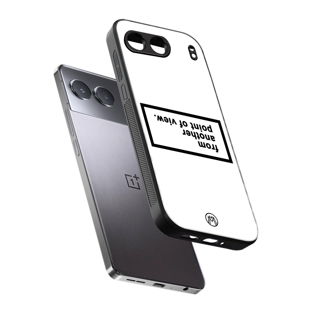 point of view white edition back phone cover | glass case for oneplus nord 4