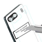 point of view white edition back phone cover | glass case for oneplus nord 4