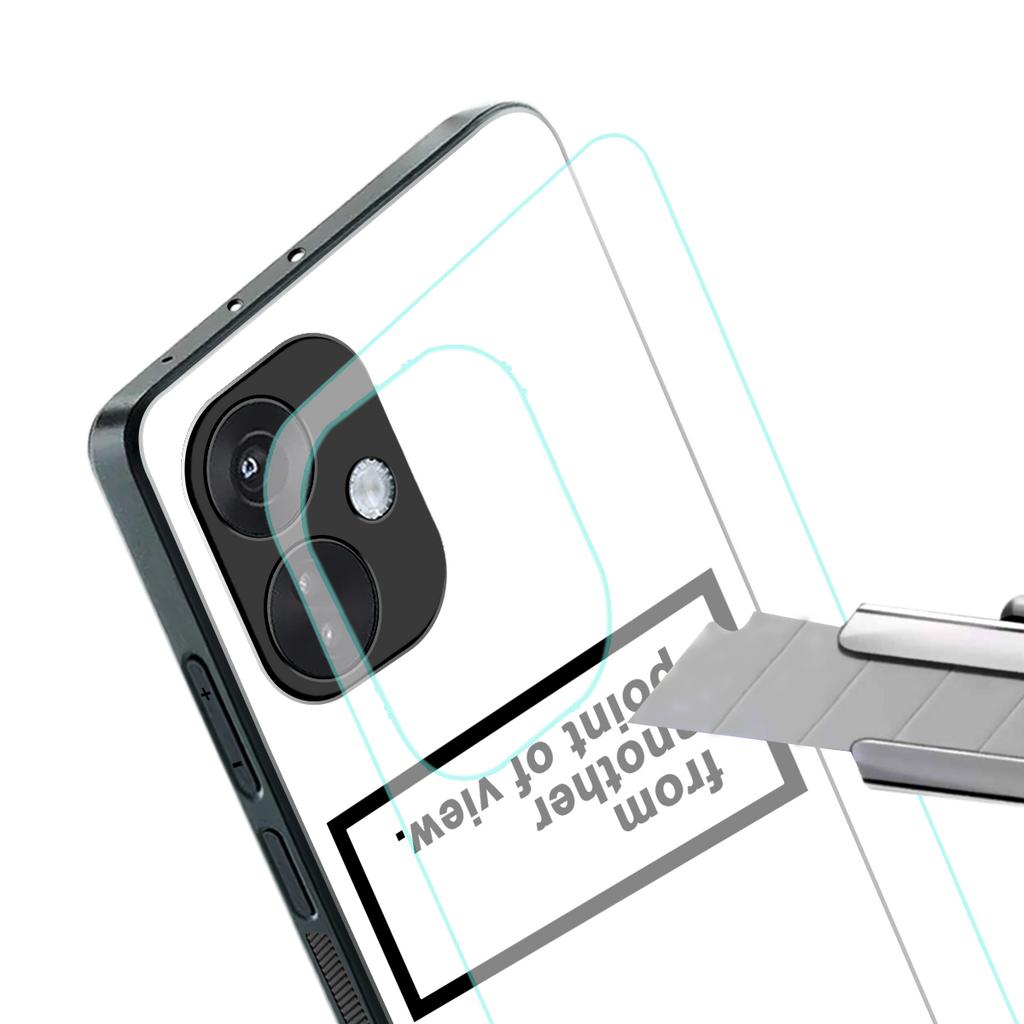 point of view white edition back phone cover | glass case for oneplus nord ce 3