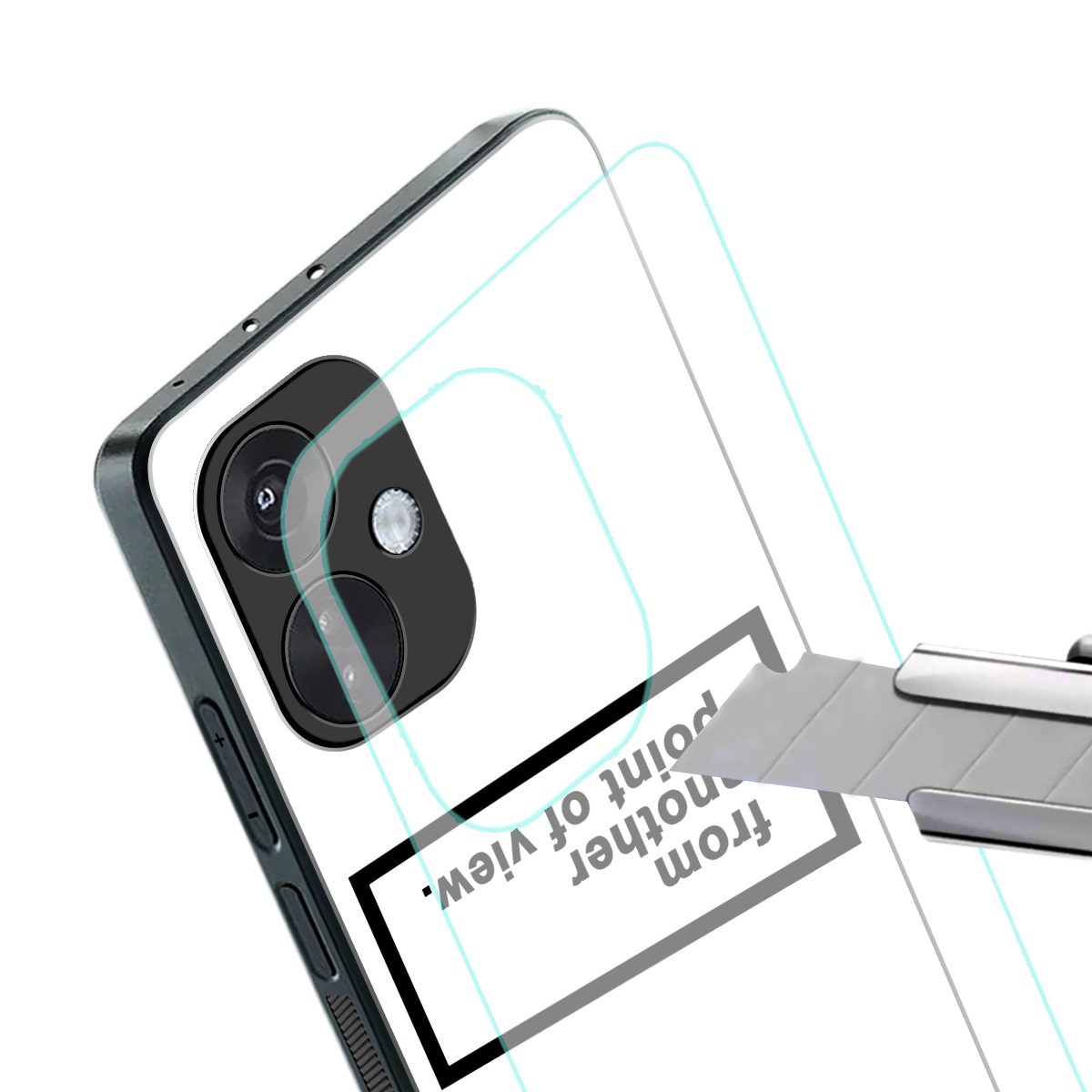 point of view white edition back phone cover | glass case for oneplus nord ce 3