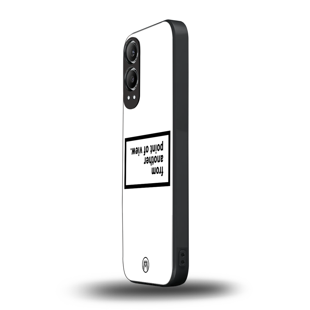 point of view white edition back phone cover | glass case for oneplus nord ce 4 lite