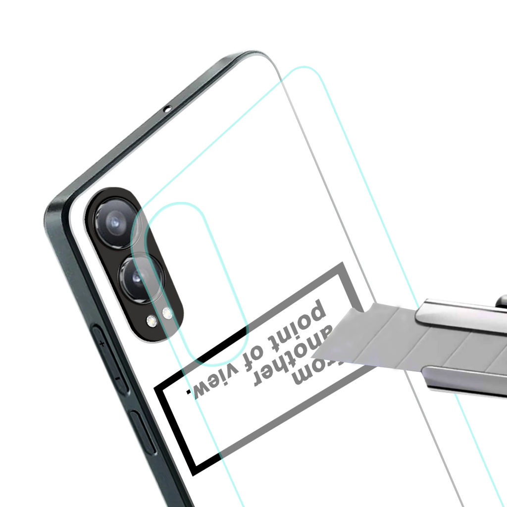 point of view white edition back phone cover | glass case for oneplus nord ce 4 lite