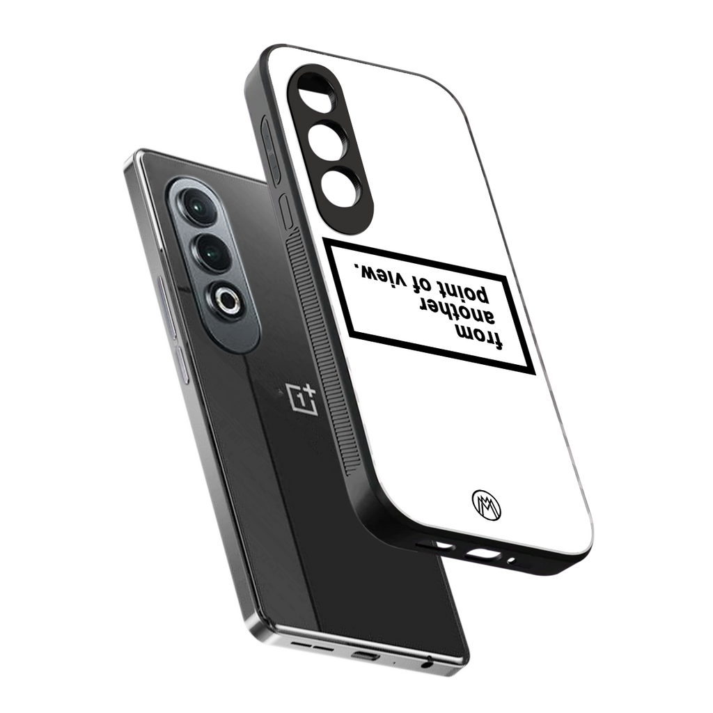 point of view white edition back phone cover | glass case for oneplus nord ce 4
