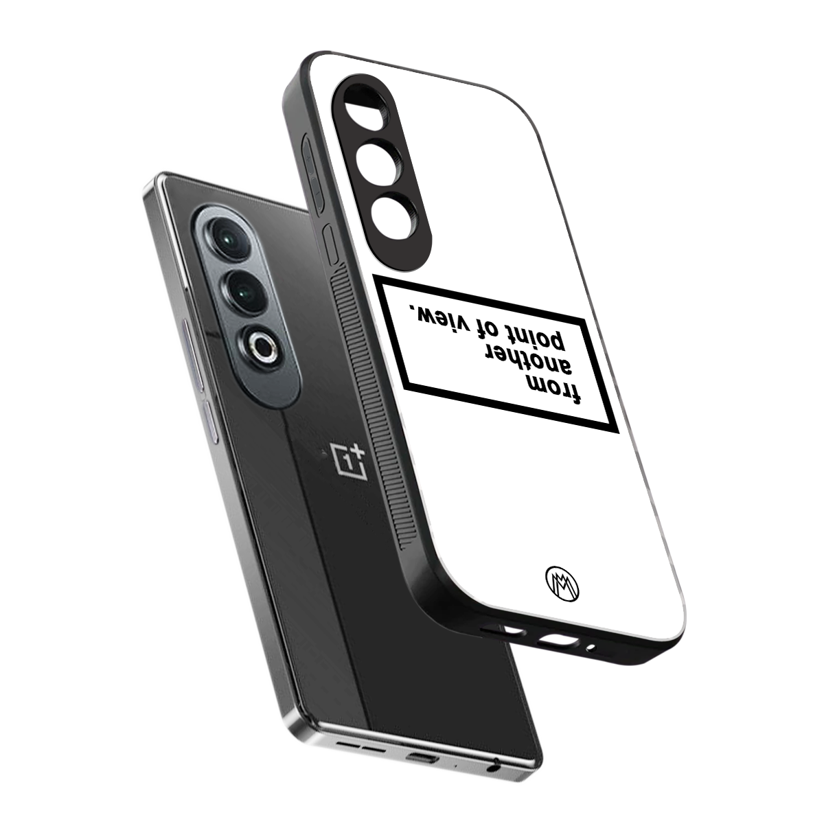 point of view white edition back phone cover | glass case for oneplus nord ce 4