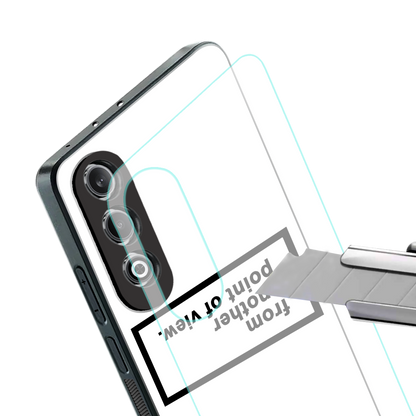 point of view white edition back phone cover | glass case for oneplus nord ce 4