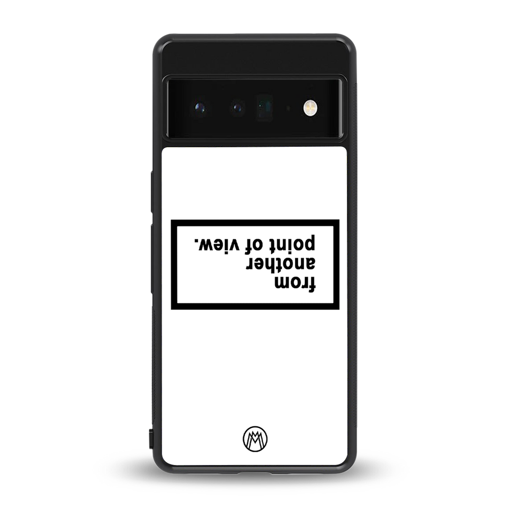 point of view white edition back phone cover | glass case for google pixel 6 pro