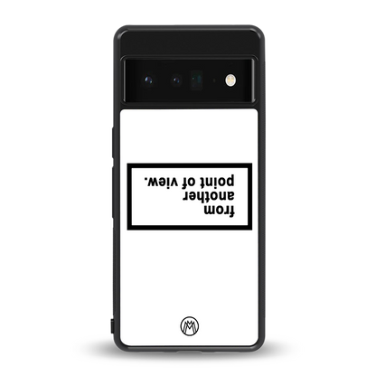 point of view white edition back phone cover | glass case for google pixel 6 pro