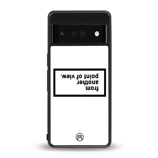point of view white edition back phone cover | glass case for google pixel 6 pro