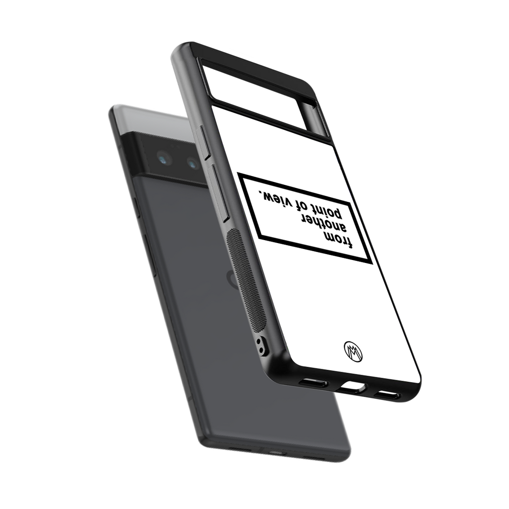 point of view white edition back phone cover | glass case for google pixel 6 pro