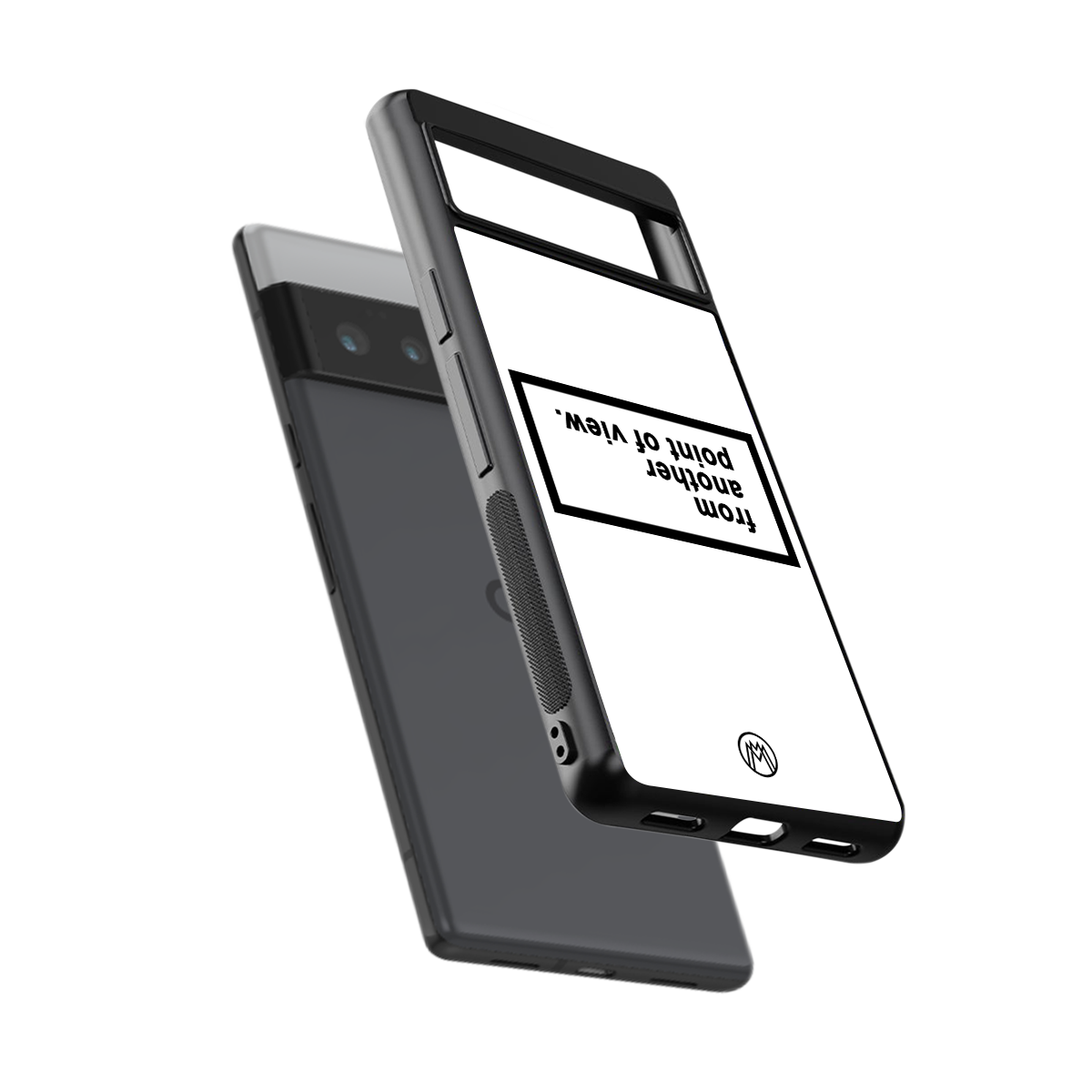 point of view white edition back phone cover | glass case for google pixel 6 pro