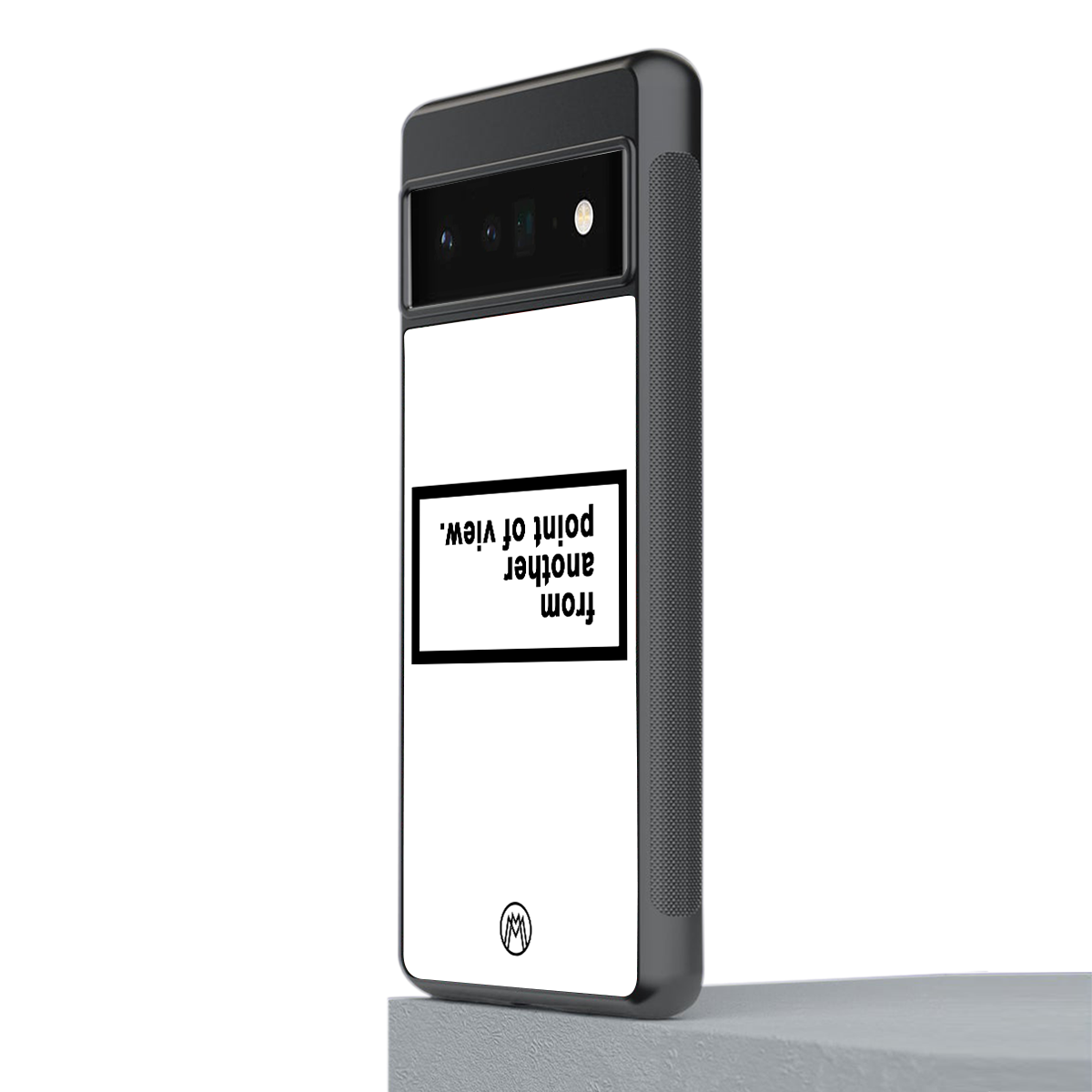 point of view white edition back phone cover | glass case for google pixel 6 pro