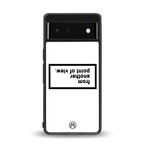 point of view white edition back phone cover | glass case for google pixel 6