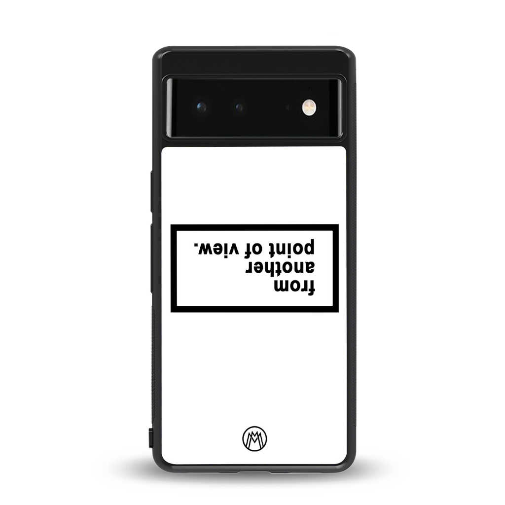 point of view white edition back phone cover | glass case for Google Pixel 6A