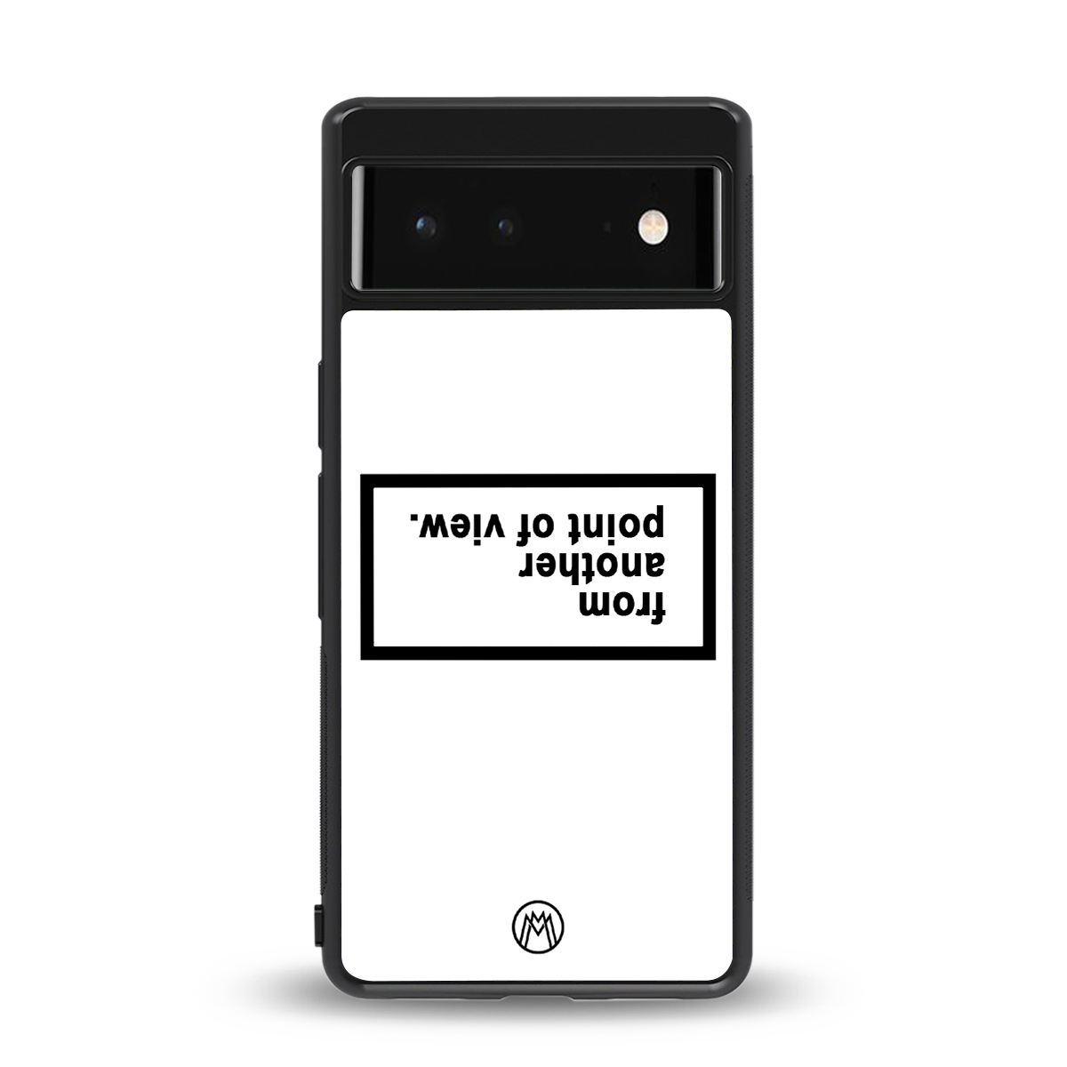 point of view white edition back phone cover | glass case for Google Pixel 6A