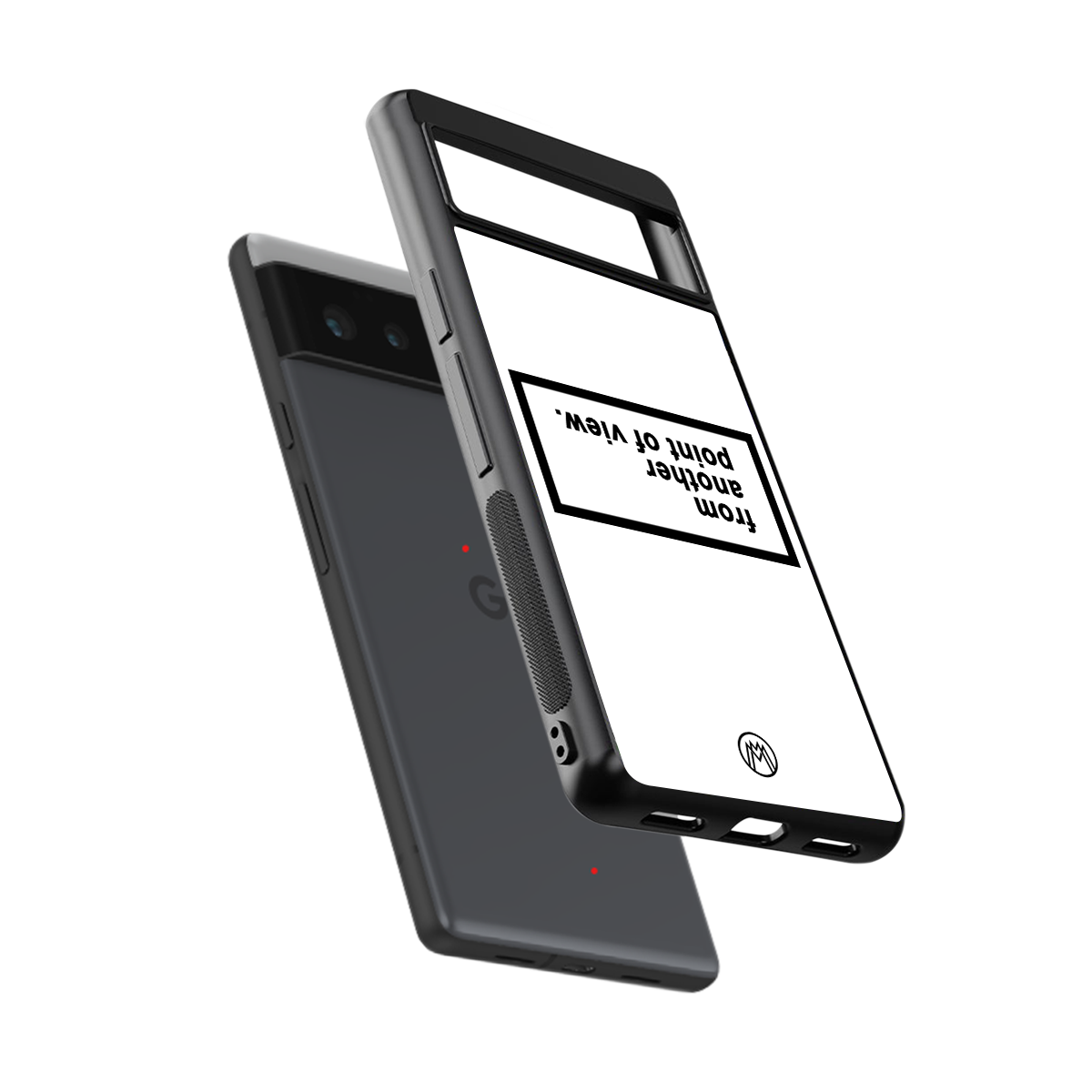 point of view white edition back phone cover | glass case for Google Pixel 6A