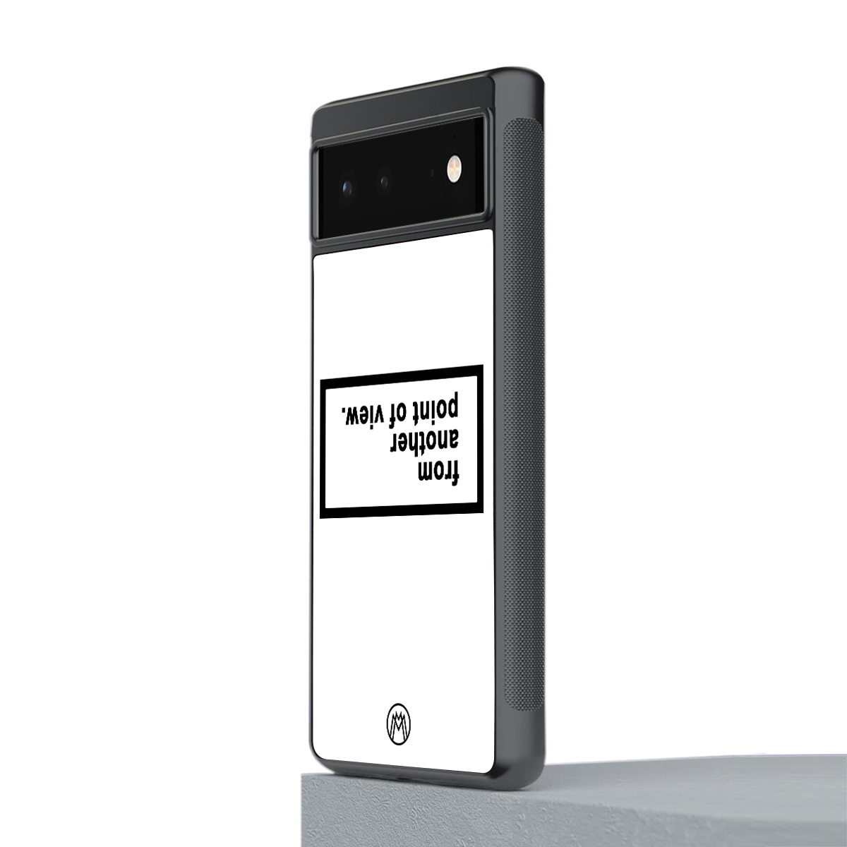 point of view white edition back phone cover | glass case for Google Pixel 6A