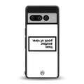 point of view white edition back phone cover | glass case for google pixel 7 pro