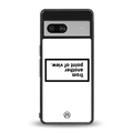 point of view white edition back phone cover | glass case for Google Pixel 7
