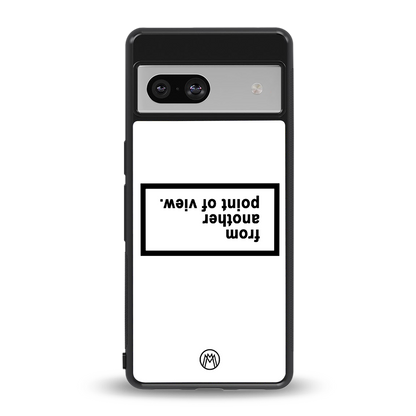 point of view white edition back phone cover | glass case for Google Pixel 7
