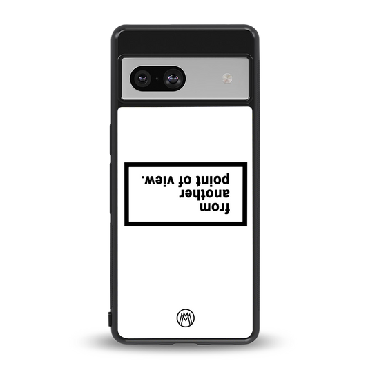 point of view white edition back phone cover | glass case for Google Pixel 7